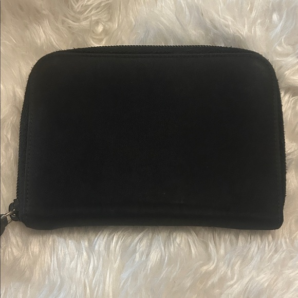 Prada black leather nylon agenda card holder GUC - Picture 4 of 16